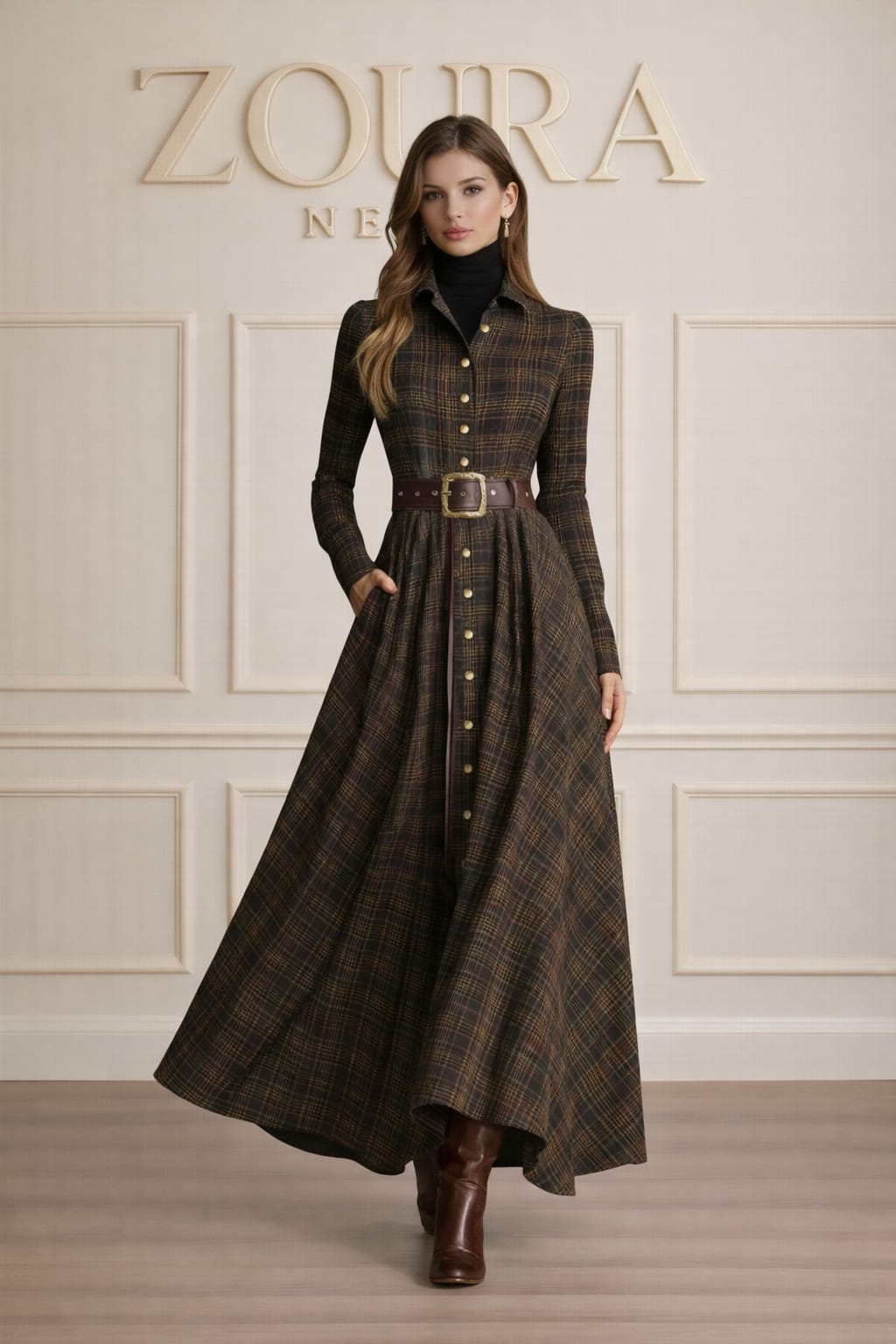 ELORYN | VESTIDO A CUADROS