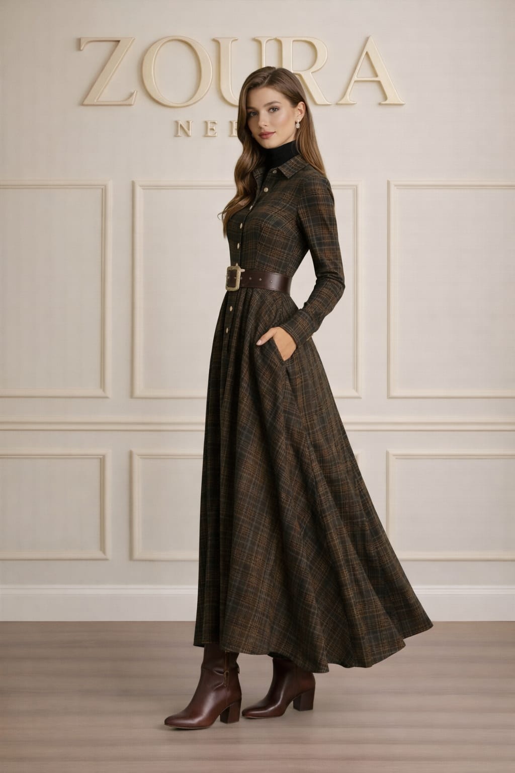 ELORYN | VESTIDO A CUADROS